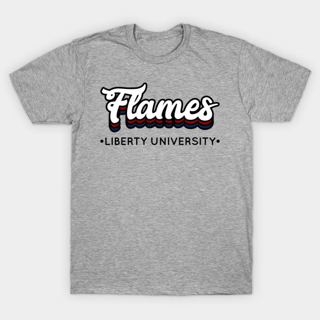Flames - Liberty University T-Shirt by Josh Wuflestad